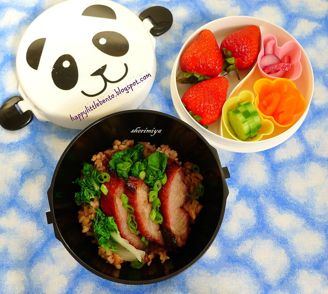 Char Siu Fried Rice Panda Donburi Bento Bowl