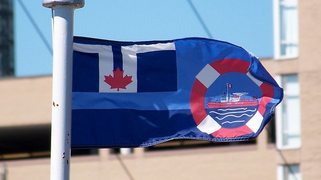 Toronto Fire Rescue boat flag