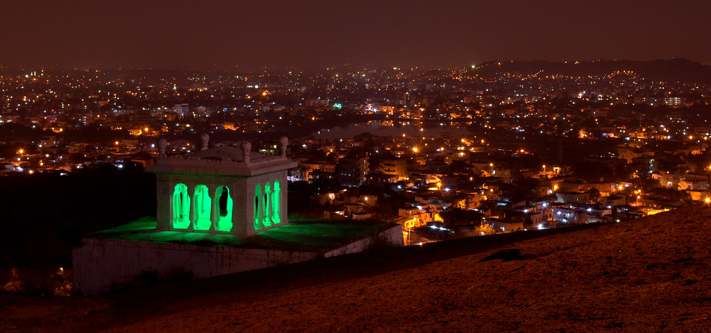 Image result for Moula Ali Hill in night