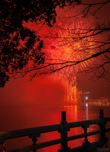 china river fireworks chinesenewyear throughthetrees huizhou chinesefireworks makinglemonade beautifulhuizhou