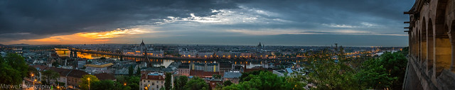 Sunrise above Budapest
