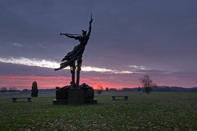 Gettysburg - Louisiana Monument at dawn