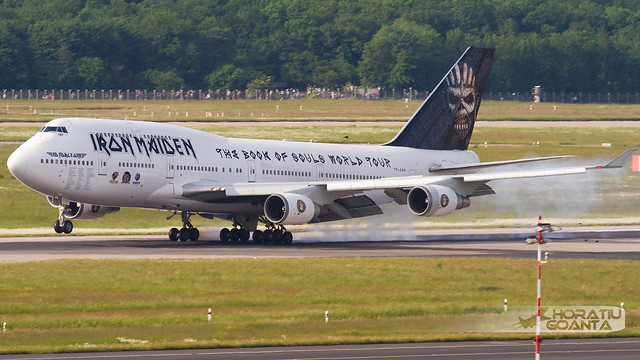 Boeing 747-428 TF-AAK [Ed Force One] Iron Maiden - Book of Souls World Tour (Air Atlanta Icelandic) | Düsseldorf DUS/EDDL