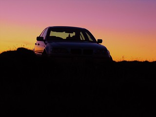 BMW E46 sunset