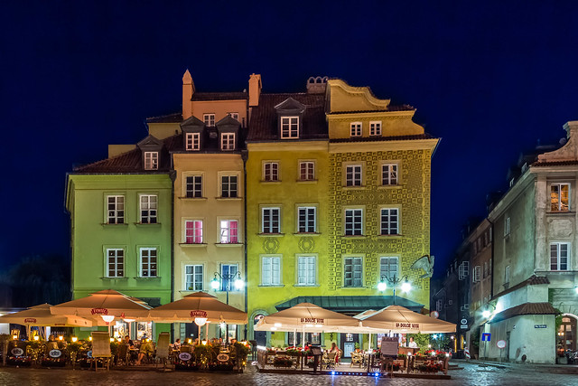 Those summer nights... Warsaw Old Town, Poland