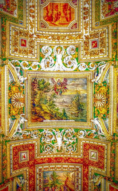 Vatican Ceiling Fresco: HDR (from single jpg) - 35 mm SLR Film
