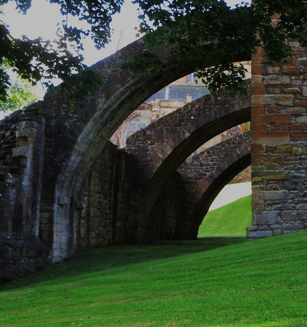 Contreforts aille est (XVIe), palais de Linlithgow, Linlithgow, West Lothian, Ecosse, Grande-Bretagne, Royaume-Uni.