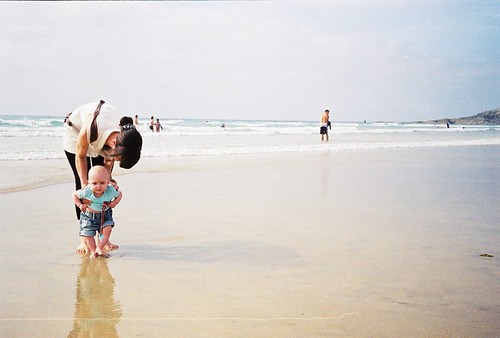 Marie and Evie, Fistral Beach | by Ben Edgar