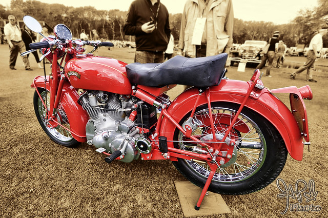 1950 Vincent Red Touring Rapide at Amelia Island 2012