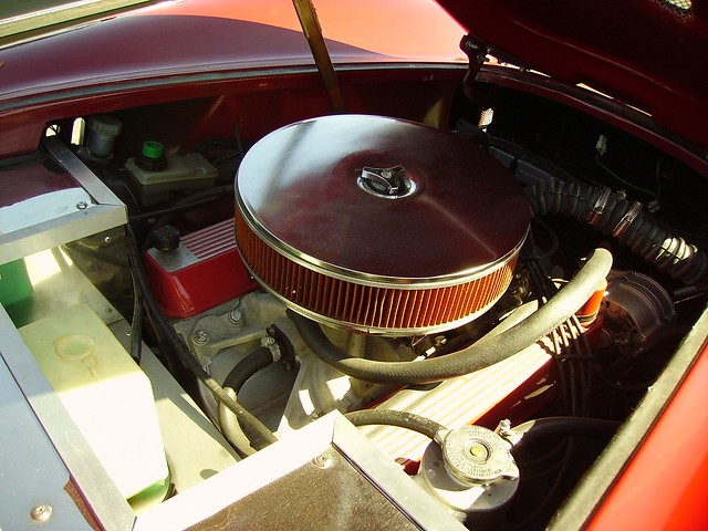 V8 engine of an american car