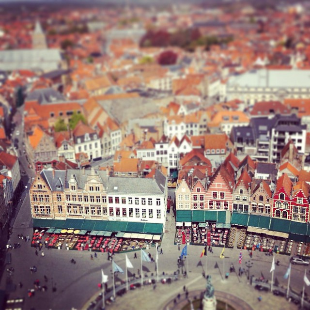 Bird view on Brugge