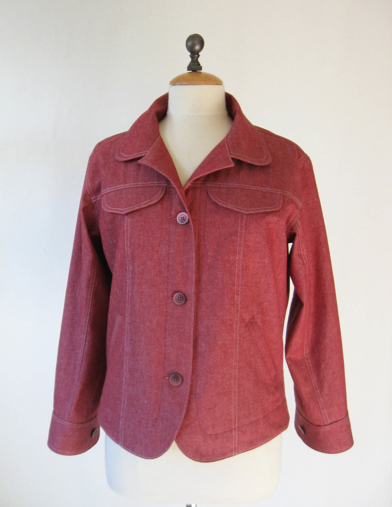 Red denim jacket front | Sunnygal Studio | Flickr