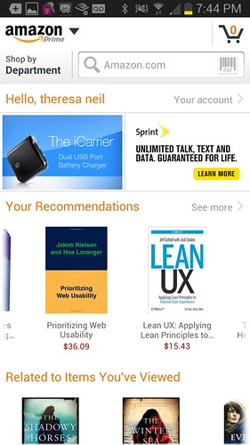 Amazon_home | by Mobile Design Pattern Gallery