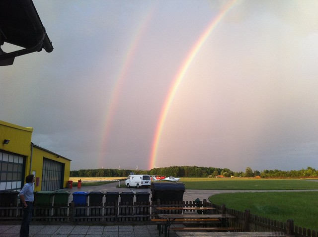 Double rainbow - Aerodrome Stockerau