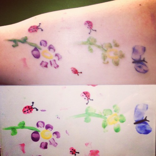 watercolor tattoo kids art | watercolor taattoo of her child… | Flickr