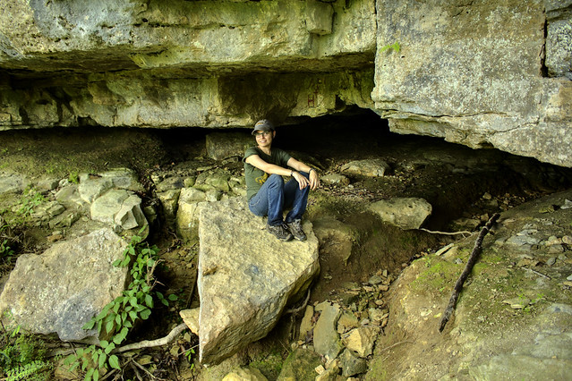 Slave Mill Bluff Cave, Emily Davis, Narrows of the Harpeth SP, Cheatham Co, TN