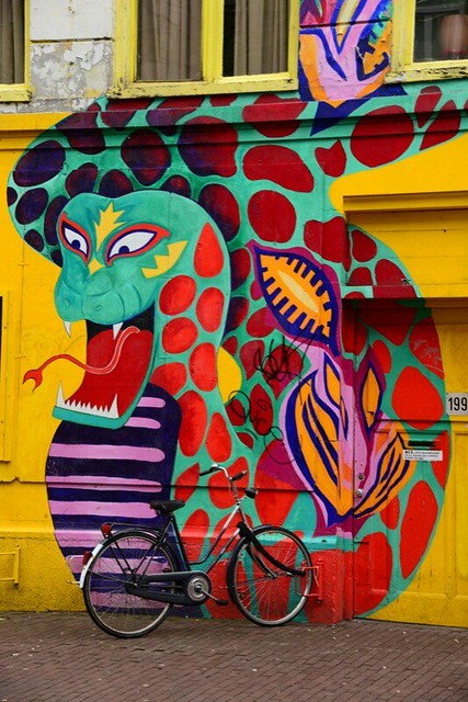 Bike and graffitti