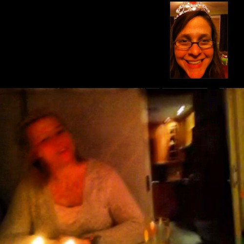 For my big sister's birthday, I belted out an awesome rendition of Happy Birthday while wearing a crown 200+ miles away via FaceTime. #technologyrocks #wearelivinginthefuture #happybirthdaylonny | by CraftNClutter