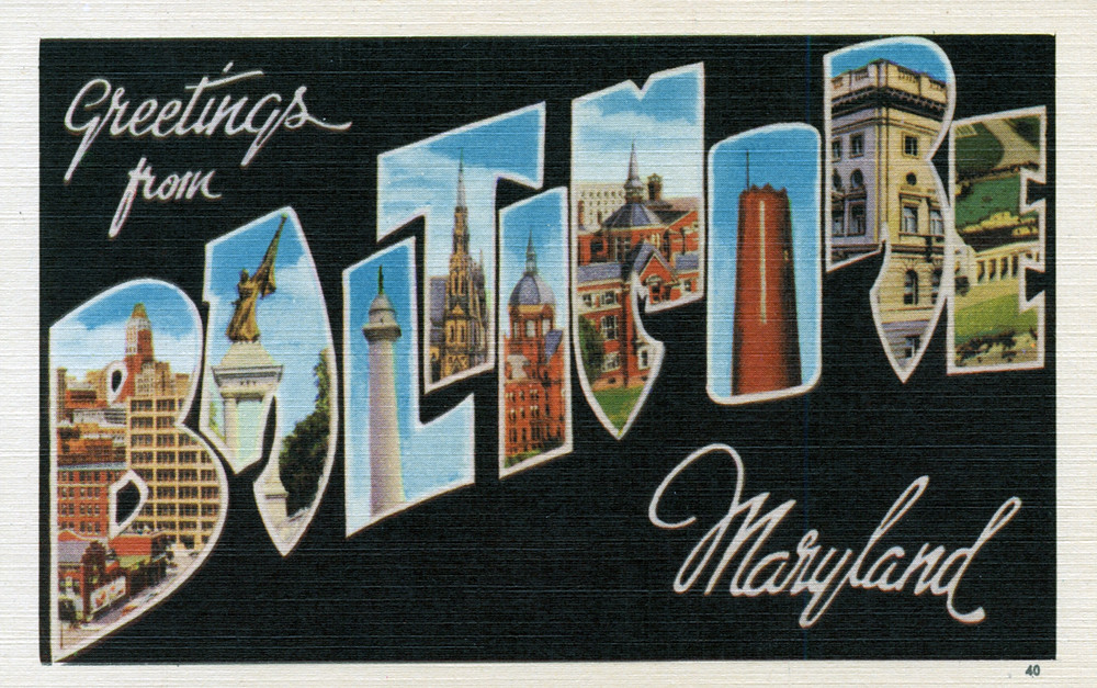 Greetings from Baltimore, Maryland - Large Letter Postcard… | Flickr
