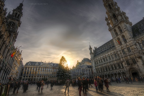 brussels belgium christmas winter morning hdr architecture structure city heritage legacy royalty europe citylife cityscape sunrise sunny