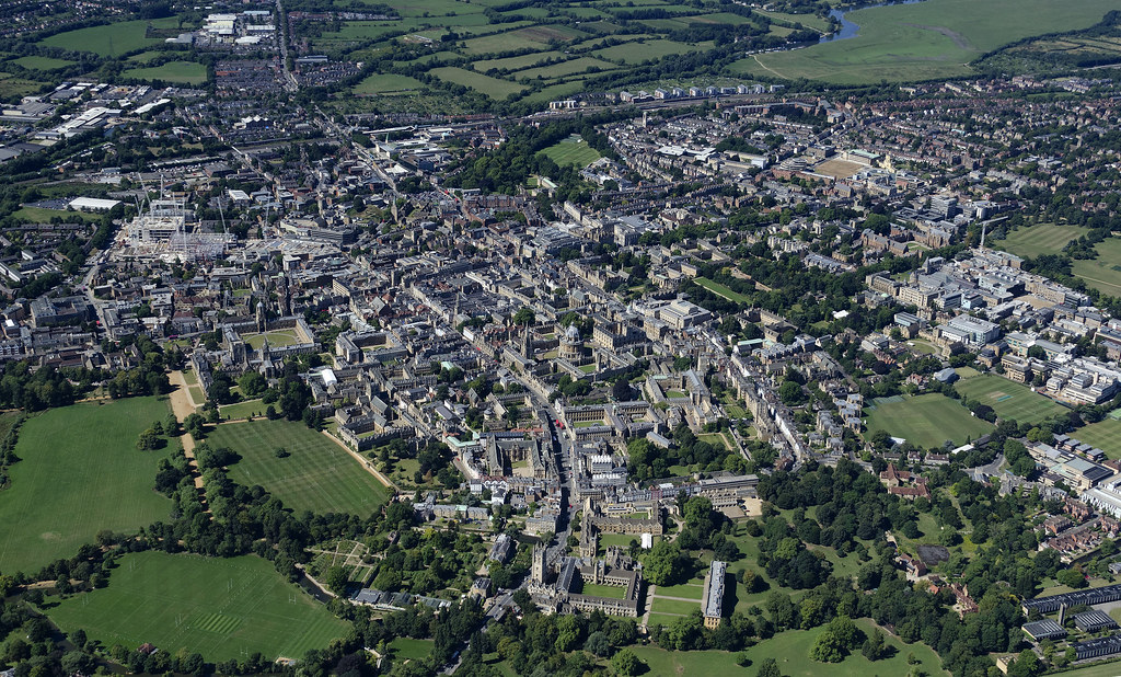 Oxford viewed from the air - Oxford aerial imagery