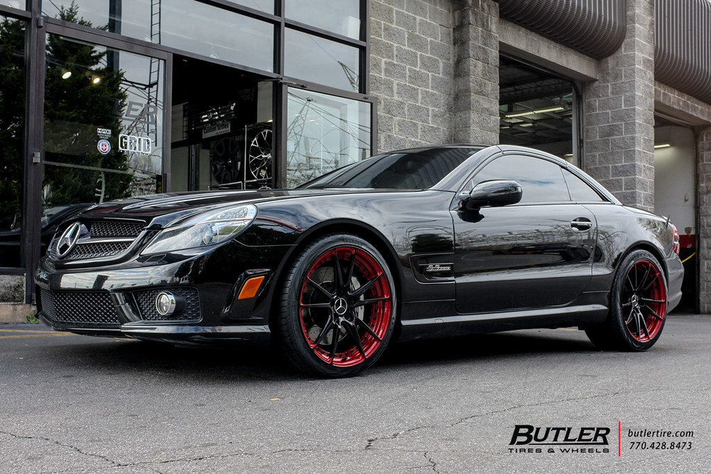 Mercedes SL63 AMG with 20in Niche Grand Prix Wheels and Vredestein ...