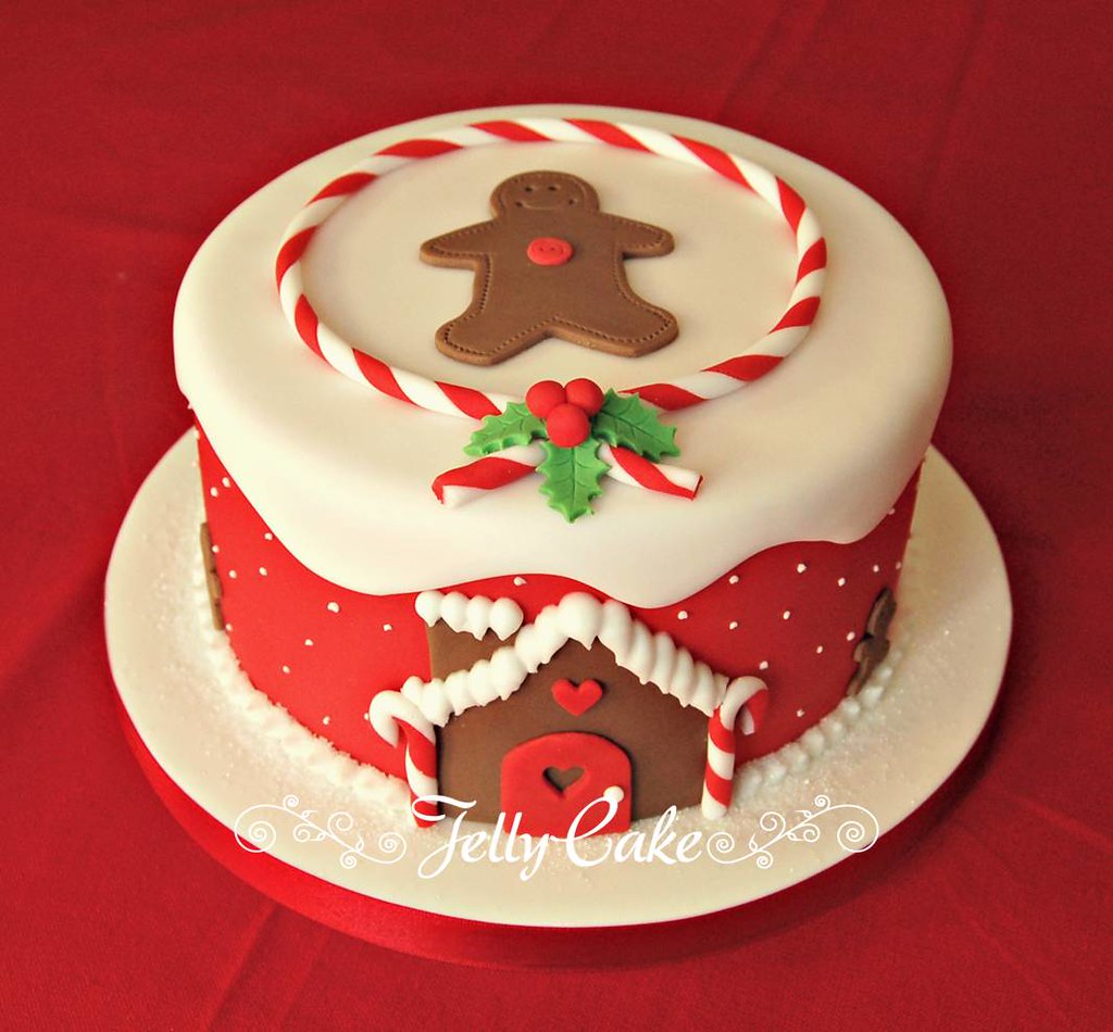 Gingerbread House Christmas Cake | A cute gingerbread house … | Flickr