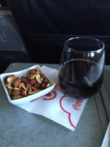 inflight wine nuts american airline meal airlines