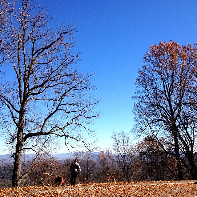 Blue Skies for today's drive on the Blue Ridge Parkway. This overlooking Roanoke. #souparoadtrip #thankful2013 #30daysofgratitude2013