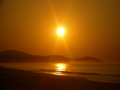 orange beach nature sunrise mexico