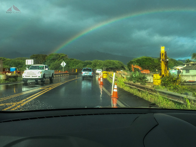 A rainbow on the way to Lanilili