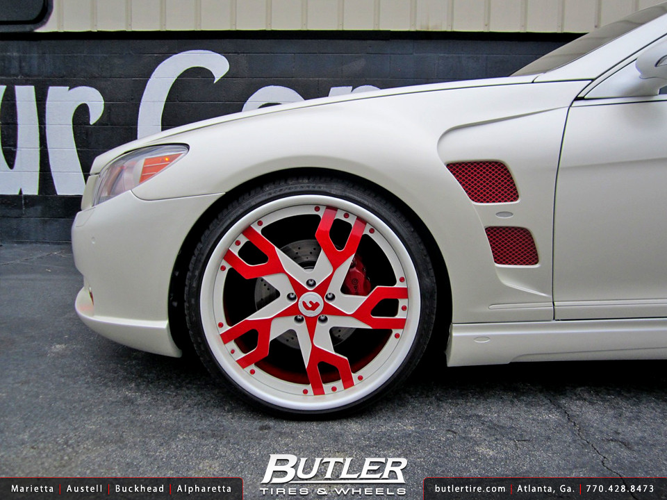 Mercedes CL with 22in Forgiato Basamento Wheels and Full Lorinser Body ...