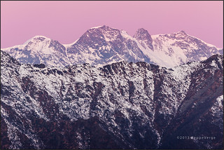 Il colore dell'alba sul Monte Rosa