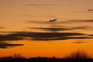 Takeoff at Sunset