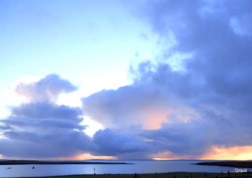 uk greatbritain winter clouds sunrise spectacular islands bay scotland orkney january cloudscape houton scapaflow burray southronaldsay