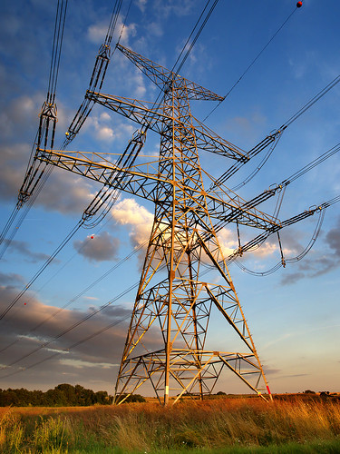 sunset outdoor dusk cable pylon electricity czechrepublic powerline highvoltage czechia