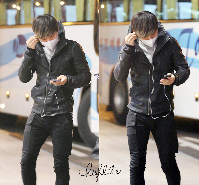 cinqrois: [AIRPORT] 131218 Daesung in Rick Owens Leather B… | Flickr