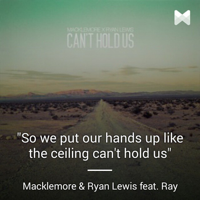 Now Playing Can T Hold Us With Lyrics By Macklemore R