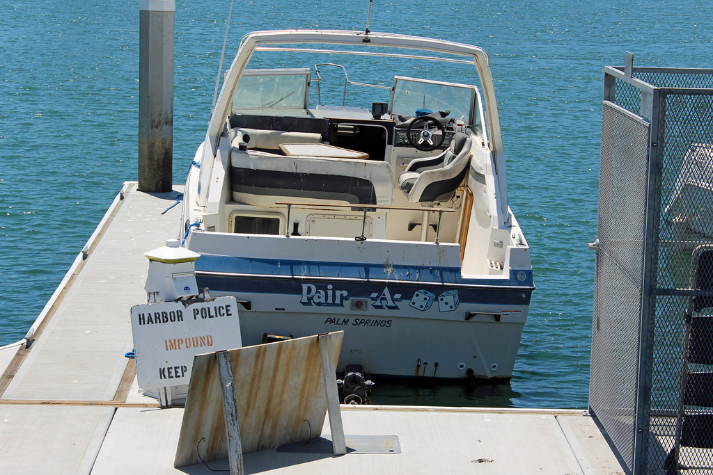 Ah those crazy boaters from Palm Springs...and got their boat impounded!