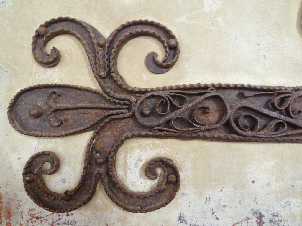 Iron work from the main portal