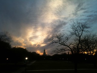 Sunset on Campus