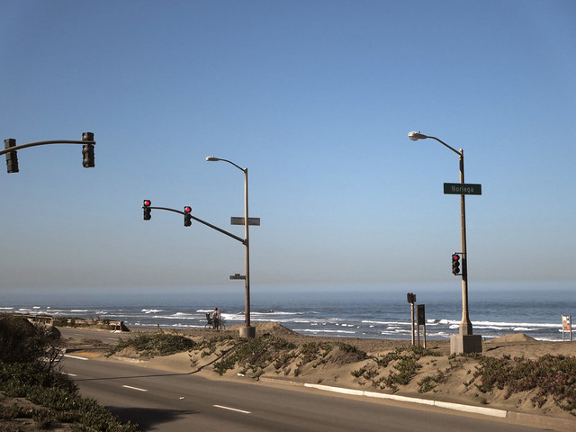 May 13, 2014 - Pollution visibility - Ocean Beach, San Francisco