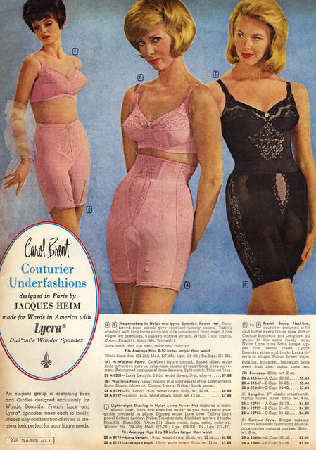 Carol Brent Girdles - Wards, 1960's?, Catalog scan from a '…
