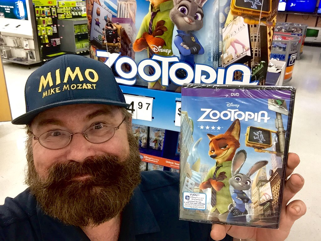 Zootopia, Zootopia DVD Display, Walmart 6/2016, pic by Mike…