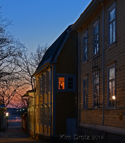 light sunset night suomi finland town small tammisaari ekenäs
