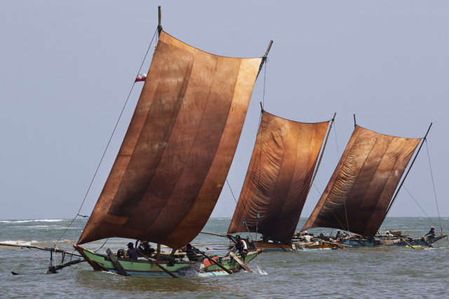 Fishing boats in Sri Lanka