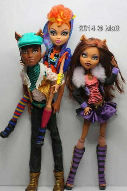 Monster High Clawd, Howleen & Clawdeen