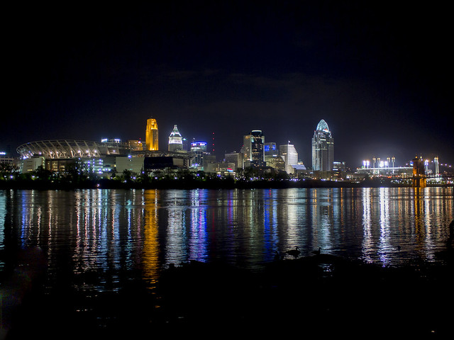 Cincinnati at night
