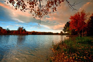 Autumn sunset -- Glen Allen, VA
