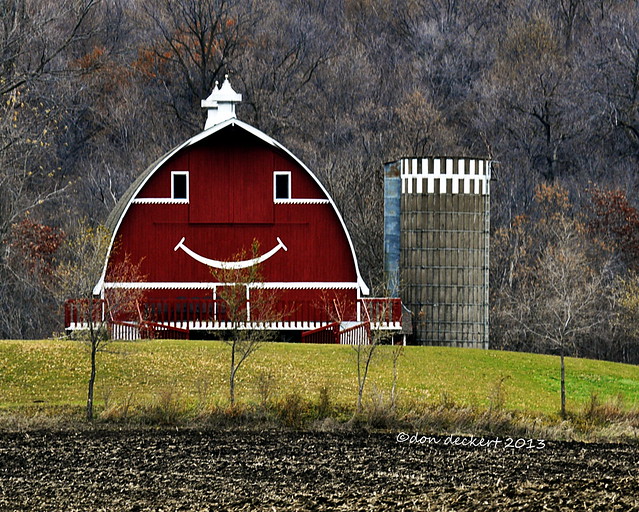 Let's see you drive  past this barn near Buffalo, MN. and try not to smile.